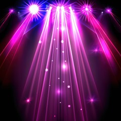 Wall Mural - abstract background with glowing stage lights, perfect for event promotion and entertainment