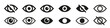 © DOBRYI VECHIR STUDYA - Eye icon. Eye view icon.