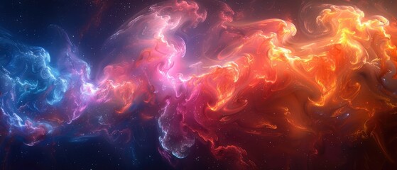 Cosmic Swirls of Fire and Ice