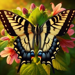 28 6. Tiger swallowtail butterfly - a North American butterfly w