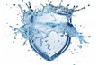 © Emanuel - Protection sign made of fresh clean water splash details