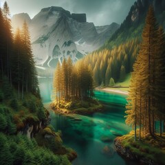 Wall Mural - 44 61. Evergreen Tree_ A tree that retains its leaves year-round