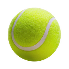 Tennis ball isolated on white background