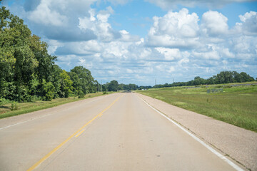 Wall Mural - A long way down the road going to Memphis, Tennessee