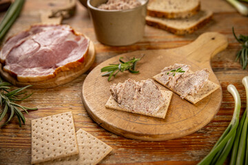 Poster - Delicious homemade ham pate