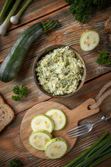 Poster - Bowl of delicious zucchini cream cheese