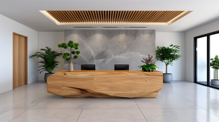 Wall Mural - Reception desk in the hall of the office