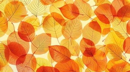 Wall Mural - Autumn Leaves Background Texture