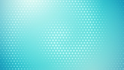 Aufkleber - Healthcare Medical Plus Pattern. Blue Mathematical Plus Symbols Pattern. Math Design Elements Background. Medical Tech Background. Vector Illustration.