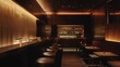 © AGCreative - A cozy and stylish modern bar interior with dim lighting and a warm ambiance, ideal for nightlife and social gatherings.