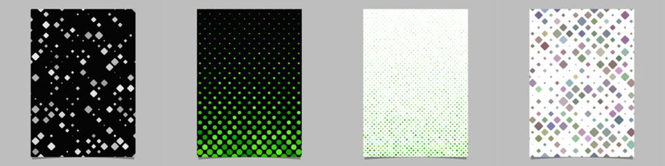 Wall Mural - abstract geometrical brochure background collection