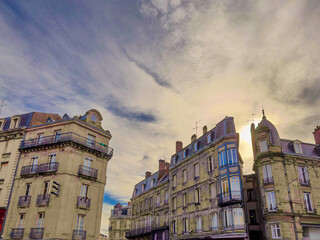 Wall Mural - Antique building view in Old Town Limoges, France