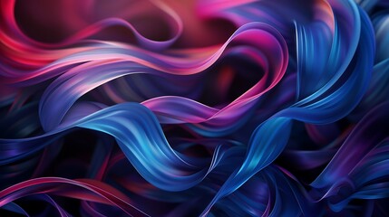 Wall Mural - abstract curly tendrils background