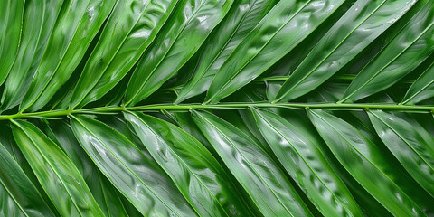 abstract green fern leaf texture nature background tropical leaf