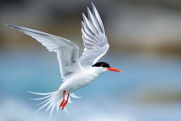 Wall Mural - Forester's Tern adult in flight