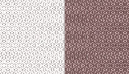 Ancient Japanese pattern Yotsuwaribishi representing traditional design of four interlocking diamond shapes