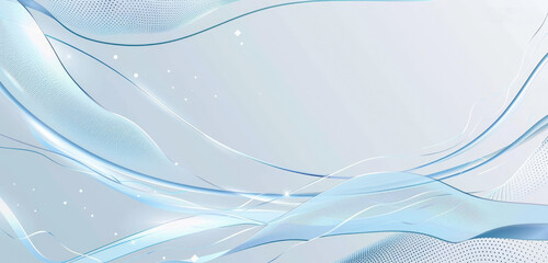 Light blue background with a light silver gradient and golden lines in a minimalist style.