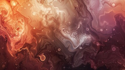 Poster - Captivating wallpaper with warm colors dynamic strokes and swirling textures in the background