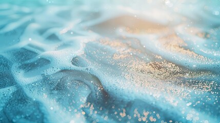 Poster - Mesmerizing sand and water textures ideal for dreamy blurs wallpaper