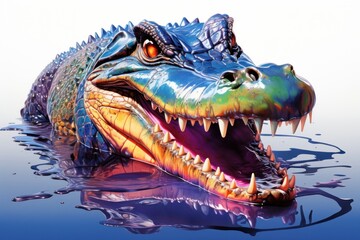 Canvas Print - Crocodile reptile animal representation.