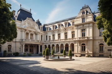 Canvas Print - Palace city architecture building.