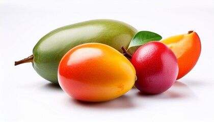 Poster - a close up of a fruit on a white background