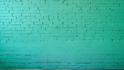 Canvas Print - a bright mint backdrop with a solid brick color