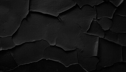 Wall Mural - panorama of black wall texture pattern rough background old black grunge background dark wallpaper copy space for design