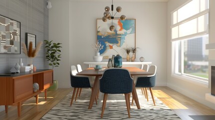 Wall Mural - Modern Dining Room Interior Design