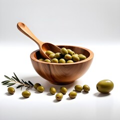 isolated olive bowl