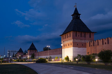 Wall Mural - July twilight at the ancient Kremlin of Tula. Russia