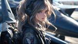 Anime woman from a beautiful cinematic scene