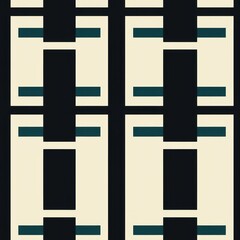 Wall Mural - Art deco grid pattern backgrounds symbol architecture.