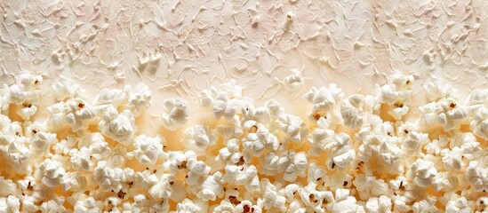 Aufkleber - Background featuring a textured surface resembling popcorn with empty space for added elements copy space image