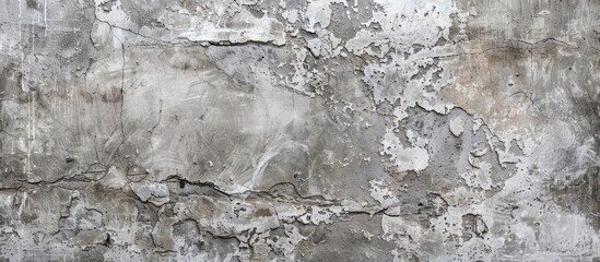 Sticker - A vintage rustic gray cement wall with a grungy plaster texture provides a textured background in a rustic style perfect for close up copy space images