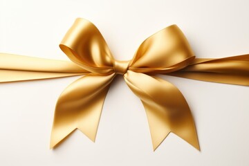 Sticker - Gold ribbon celebration anniversary accessories.