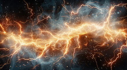 Aufkleber - Electrical spark. Generative AI.