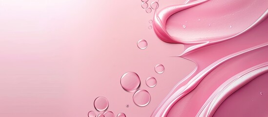 Fototapete - Pink abstract design element with copy space image.