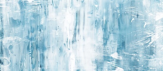 Poster - Light blue and white background resembling wood texture, with copy space image for spring-themed designs.