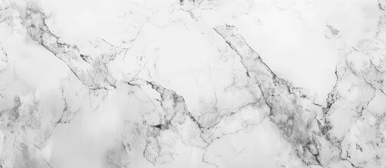 Fototapete - Abstract white marble texture creating a captivating banner with a copy space image.