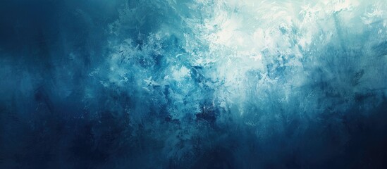 Poster - Abstract blue digital painting creating a bright textured background with blurred light, perfect for projects needing copy space image.