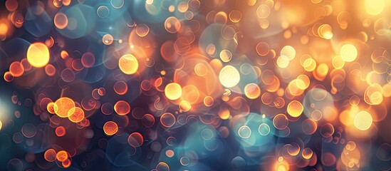 Poster - A bokeh background adds a touch of abstract texture to an image complementing it with soft light effects, creating a visually appealing copy space image.