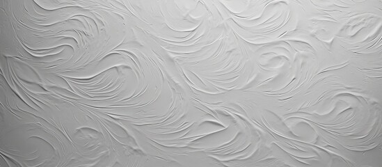 Aufkleber - A textured gray paper with elegant white embossed strokes ideal for showcasing designs against a clean background with copy space image.