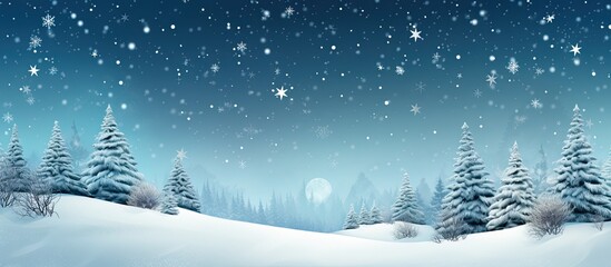 Poster - Background for Christmas and New Year greeting card with copy space image.