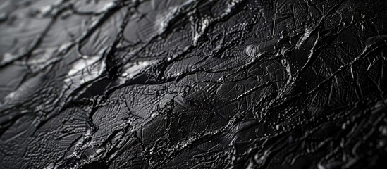 Leinwandbilder - Texture abstract on a black backdrop with copy space image.
