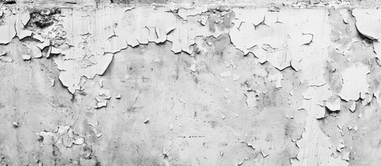 Aufkleber - Vintage black and white wall texture for design with copy space image.
