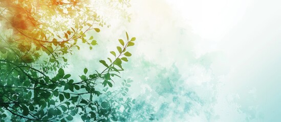 Aufkleber - Nature-themed abstract background with copy space image.