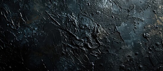 Leinwandbilder - Texture abstract on a black backdrop with copy space image.