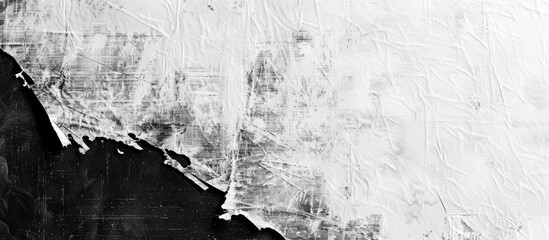 Poster - An abstract black and white textured pattern provides a versatile background for wallpapers, screensavers, brochures, presentations, and articles, with ample copy space for text.
