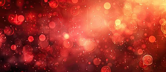 Poster - An abstract background featuring red illumination with space for adding images.